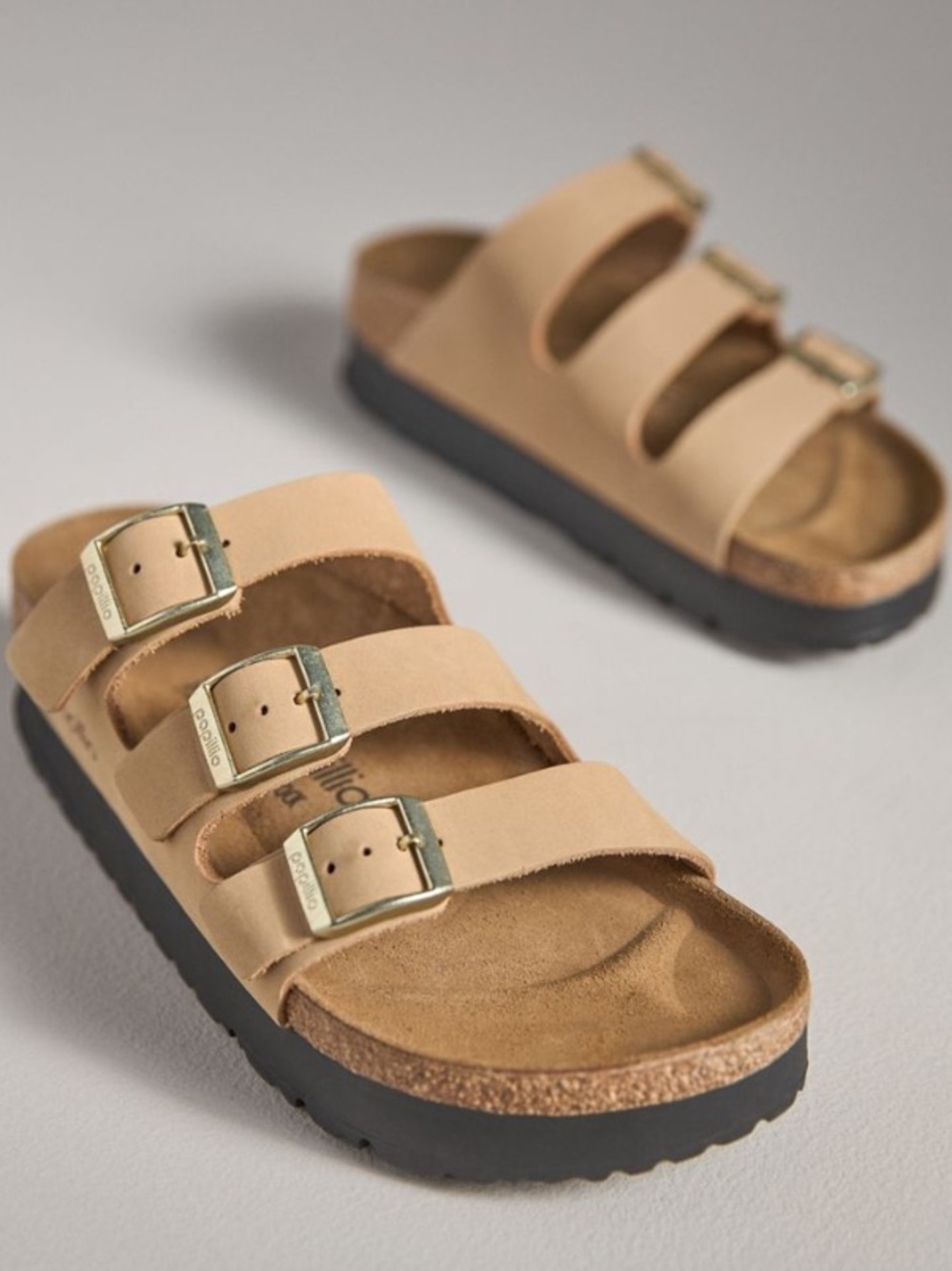 Birkenstock Papillio Florida Three-Strap Platform Sandal NWT - Picture 2 of 8